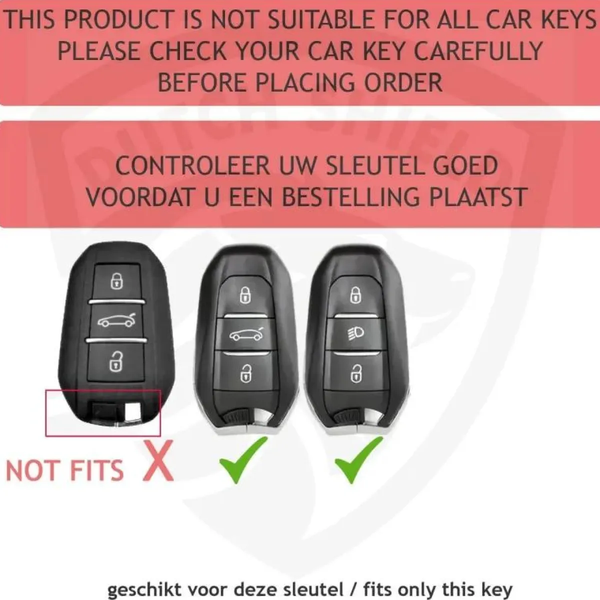 Discount TPU Sleutelhoesje voor Citroën clear 157-clear Autosleutelhoesjes