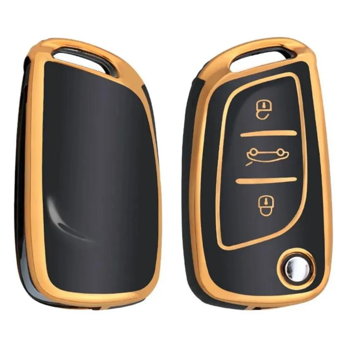 Hot TPU Sleutelhoesje voor Citroën goud C3 Autosleutelhoesjes