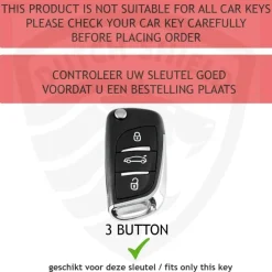 Hot TPU Sleutelhoesje voor Citroën goud C3 Autosleutelhoesjes