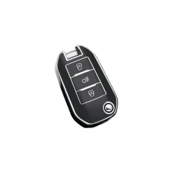 Online TPU Sleutelhoesje voor Citroën zwart A3B Autosleutelhoesjes
