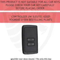 TPU Sleutelhoesje voor Dacia wit A4 Autosleutelhoesjes