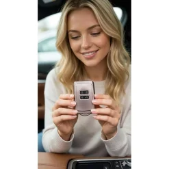 Outlet TPU Sleutelhoesje voor Dacia lila metallic A4M Autosleutelhoesjes