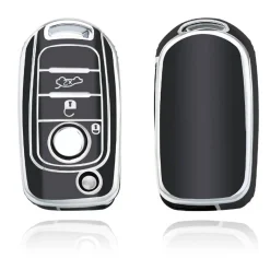 New TPU Sleutelhoesje voor Fiat / Abart zwart B3 Autosleutelhoesjes