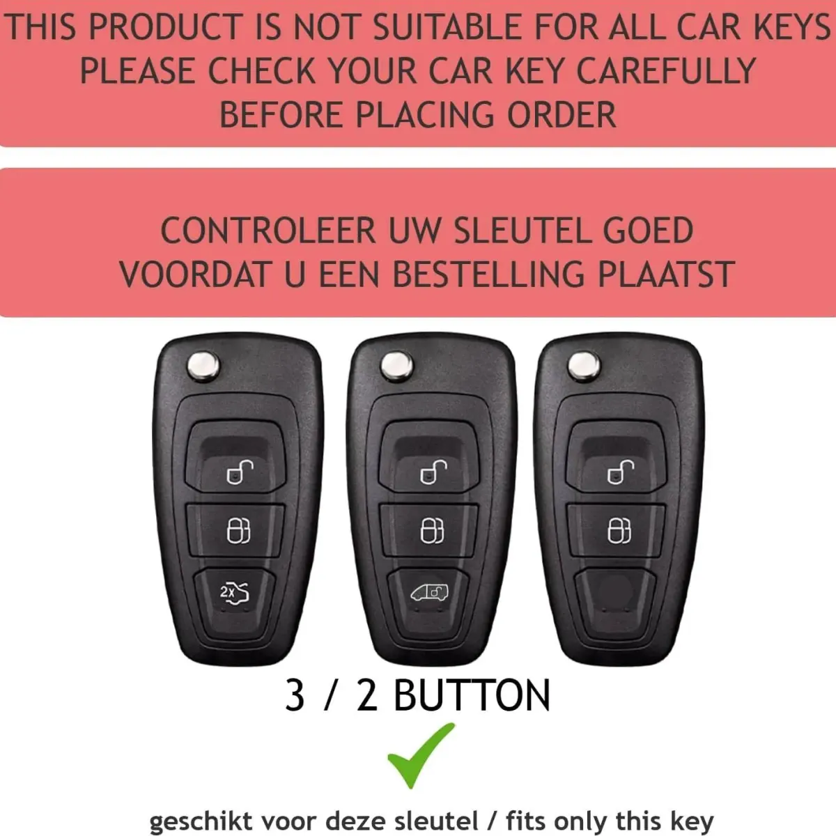 Outlet TPU Sleutelhoesje voor Ford clear 305 Autosleutelhoesjes