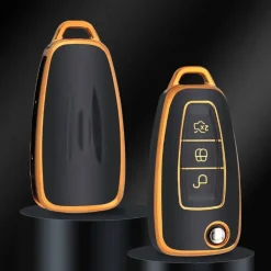 Outlet TPU Sleutelhoesje voor Ford goud E3 Autosleutelhoesjes