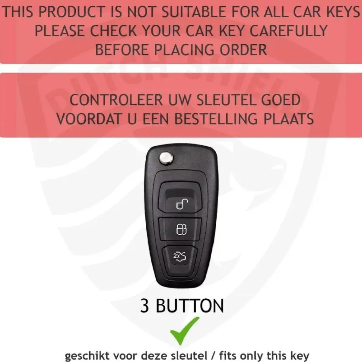 Outlet TPU Sleutelhoesje voor Ford goud E3 Autosleutelhoesjes