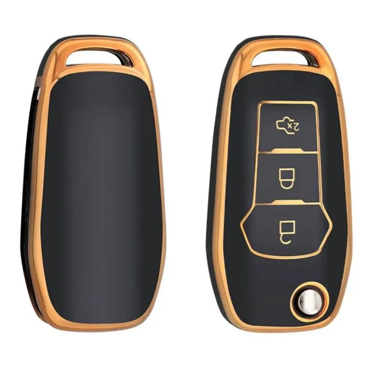 Hot TPU Sleutelhoesje voor Ford goud F3 Autosleutelhoesjes