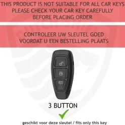 New TPU Sleutelhoesje voor Ford goud K3 Autosleutelhoesjes