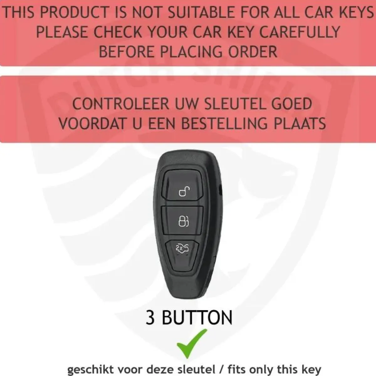 New TPU Sleutelhoesje voor Ford goud K3 Autosleutelhoesjes