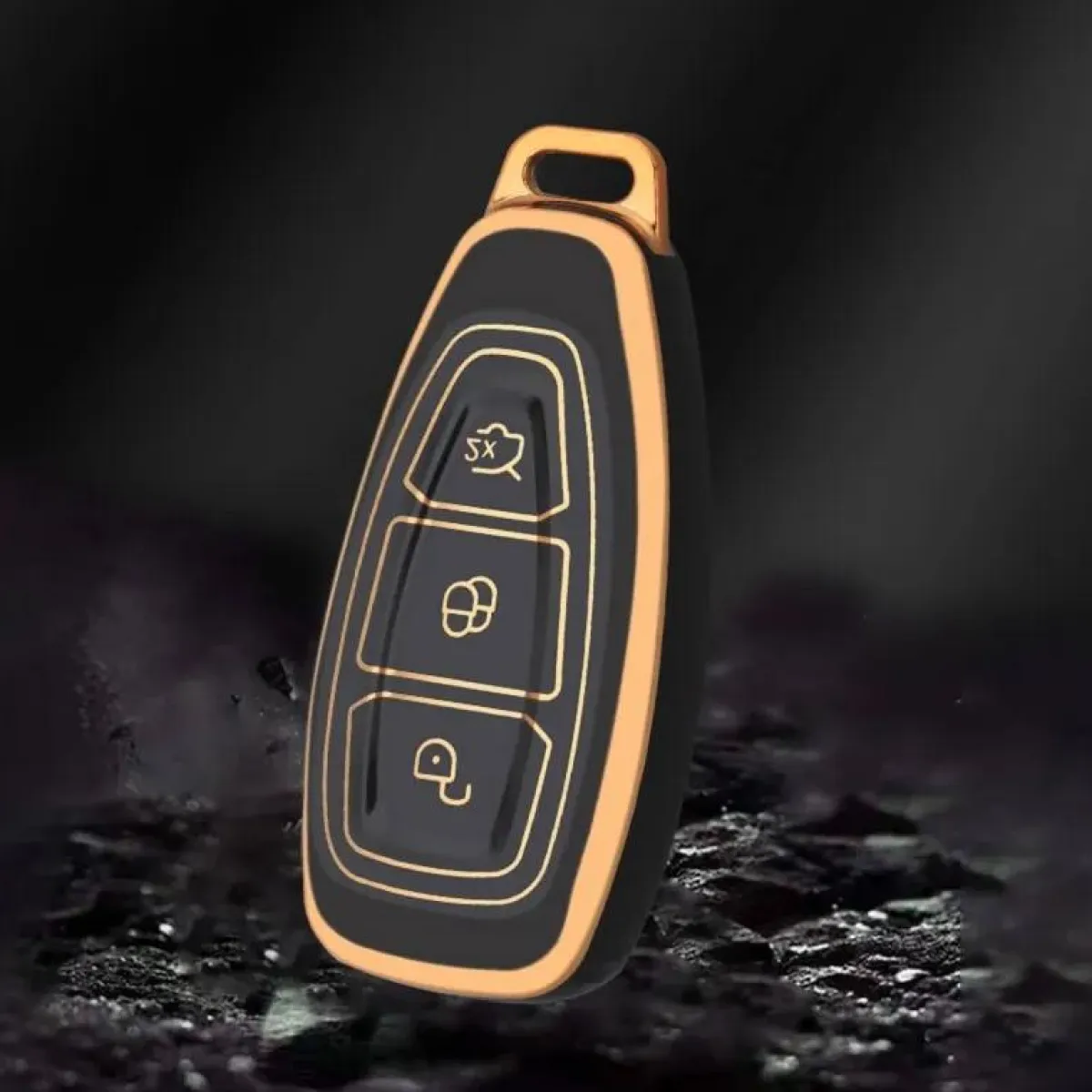 New TPU Sleutelhoesje voor Ford goud K3 Autosleutelhoesjes