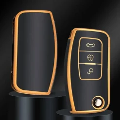 Best TPU Sleutelhoesje voor Ford goud G3 Autosleutelhoesjes