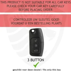 Hot TPU Sleutelhoesje voor Ford zwart G3 Autosleutelhoesjes