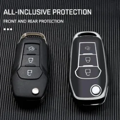 Discount TPU Sleutelhoesje voor Ford zwart F3 Autosleutelhoesjes