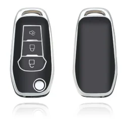 Discount TPU Sleutelhoesje voor Ford zwart F3 Autosleutelhoesjes