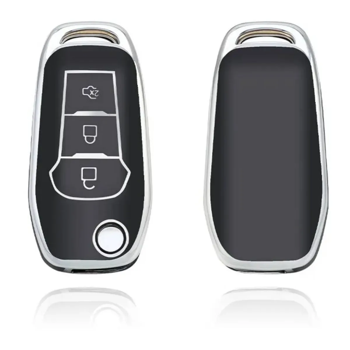 Discount TPU Sleutelhoesje voor Ford zwart F3 Autosleutelhoesjes
