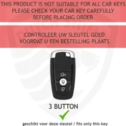 Sale TPU Sleutelhoesje voor Ford zwart B3 Autosleutelhoesjes