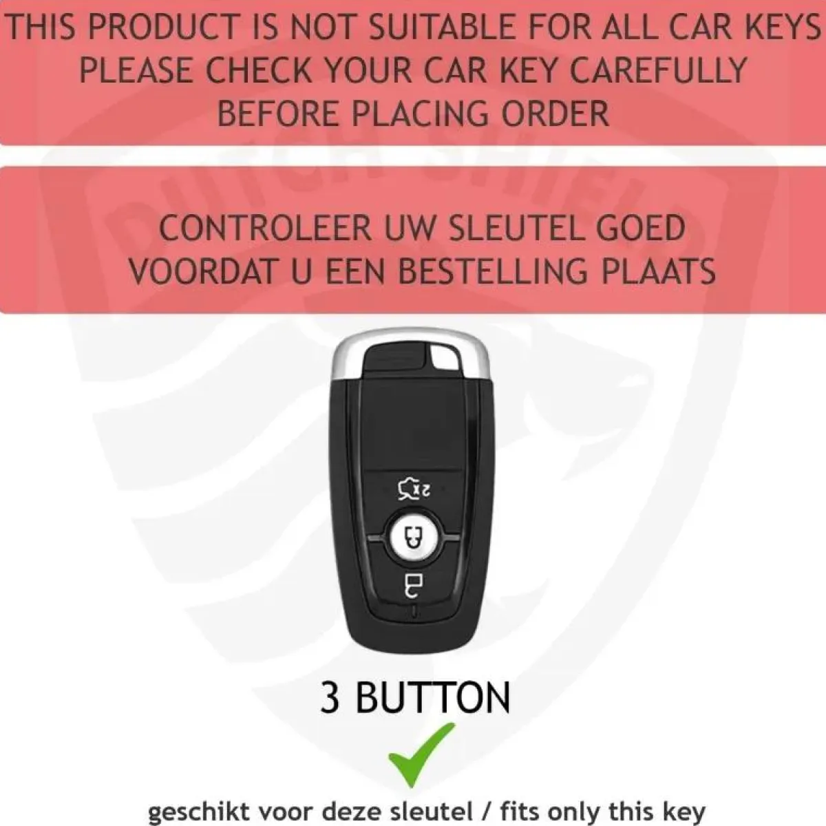 Sale TPU Sleutelhoesje voor Ford zwart B3 Autosleutelhoesjes