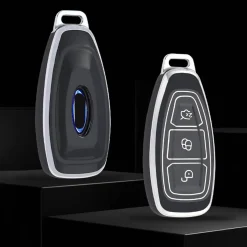 Best TPU Sleutelhoesje voor Ford zwart K3 Autosleutelhoesjes