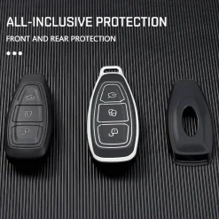 Best TPU Sleutelhoesje voor Ford zwart K3 Autosleutelhoesjes