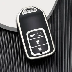 Outlet TPU Sleutelhoesje voor Honda zwart A4A Autosleutelhoesjes