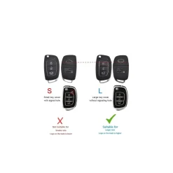 Sale TPU Sleutelhoesje voor Hyundai wit B3 Autosleutelhoesjes