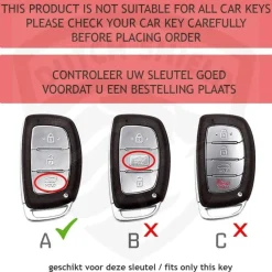 Hot TPU Sleutelhoesje voor Hyundai zwart A3A Autosleutelhoesjes