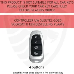 Hot TPU Sleutelhoesje voor Hyundai zwart E4 Autosleutelhoesjes
