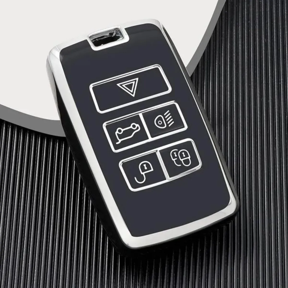 Clearance TPU Sleutelhoesje voor Jaguar zwart B5 Autosleutelhoesjes