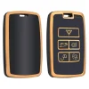 Clearance TPU Sleutelhoesje voor Jaguar goud B5 Autosleutelhoesjes