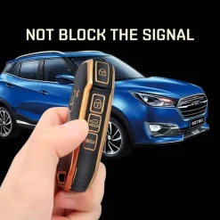 Sale TPU Sleutelhoesje voor Kia goud D5 Autosleutelhoesjes
