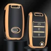 Sale TPU Sleutelhoesje voor Kia goud B3 Autosleutelhoesjes