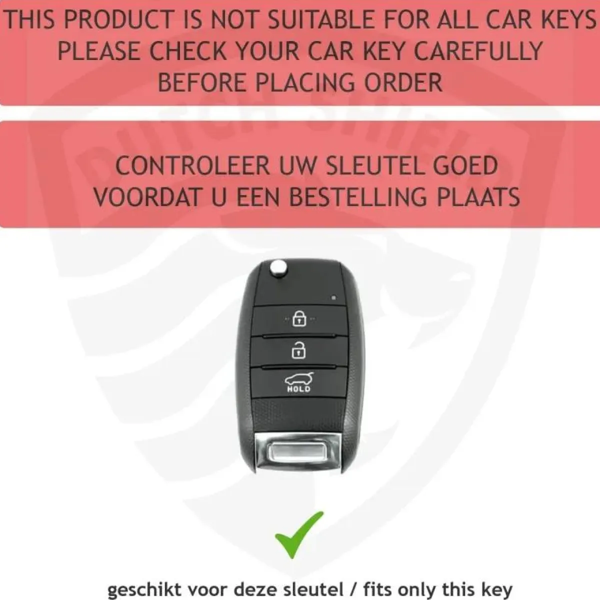 TPU Sleutelhoesje voor Kia zwart B3 Autosleutelhoesjes