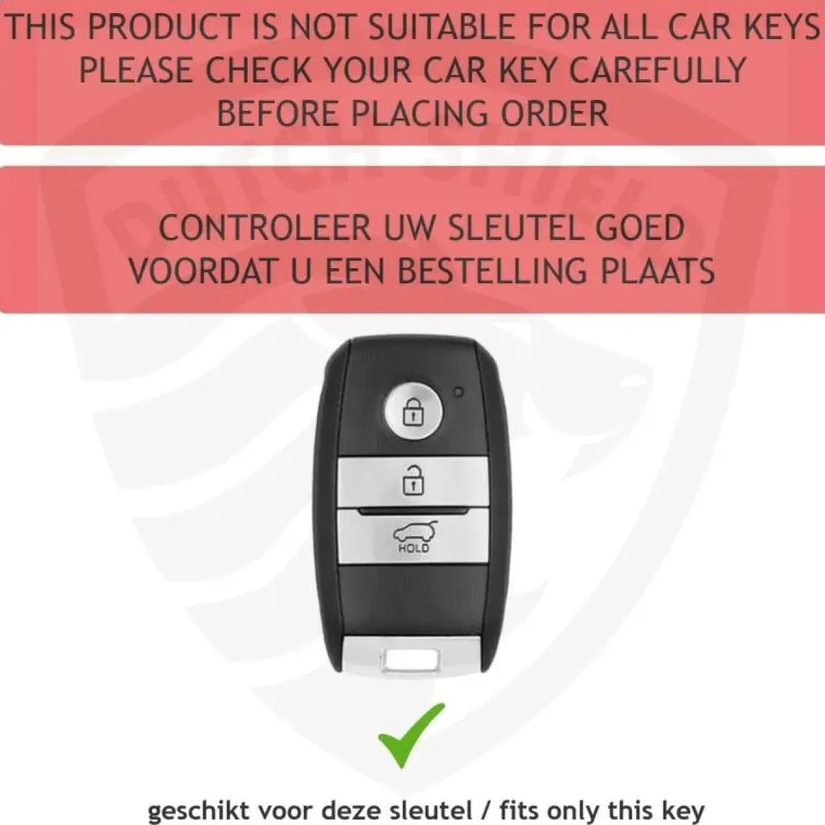 Best TPU Sleutelhoesje voor Kia zwart A3 Autosleutelhoesjes