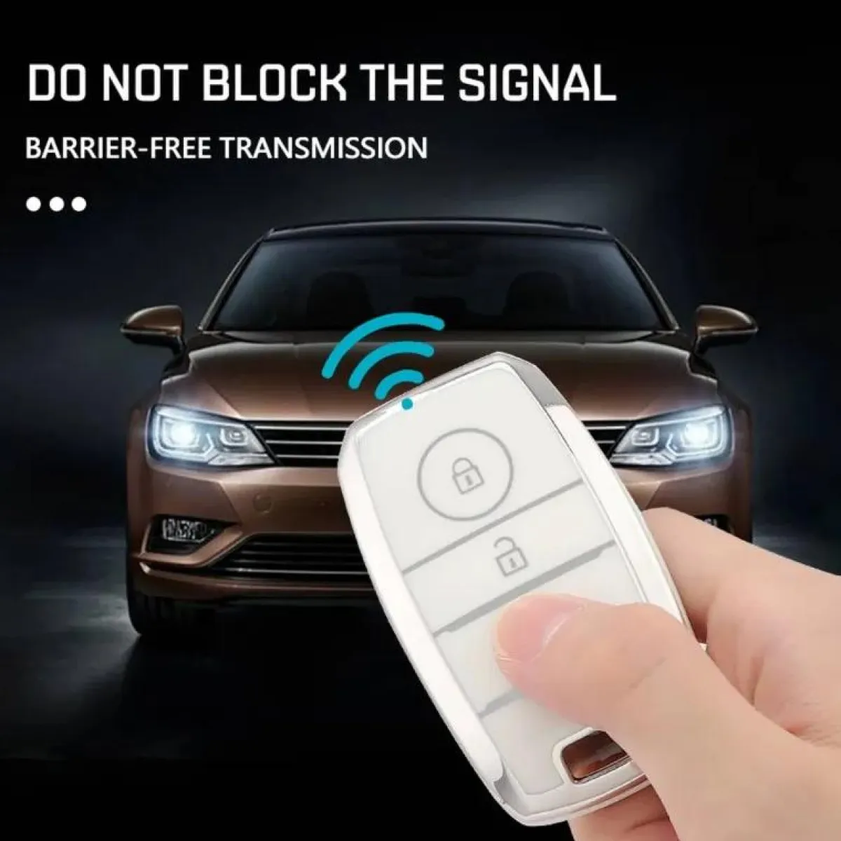 Best TPU Sleutelhoesje voor Kia zwart A3 Autosleutelhoesjes