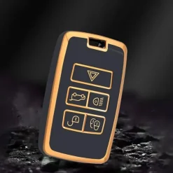 New TPU Sleutelhoesje voor Landrover goud B5 Autosleutelhoesjes