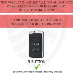 New TPU Sleutelhoesje voor Landrover goud B5 Autosleutelhoesjes