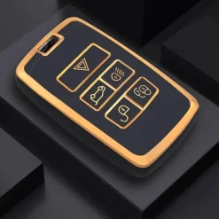 New TPU Sleutelhoesje voor Landrover goud B5 Autosleutelhoesjes