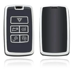 Sale TPU Sleutelhoesje voor Landrover zwart B5 Autosleutelhoesjes