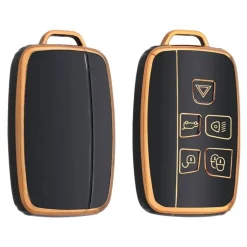 Discount TPU Sleutelhoesje voor Landrover goud A5 Autosleutelhoesjes