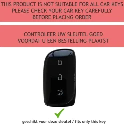 Hot TPU Sleutelhoesje voor Lync & Co zwart 02 Autosleutelhoesjes