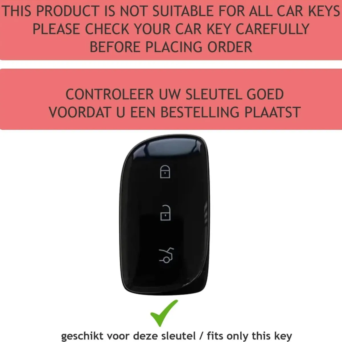 Hot TPU Sleutelhoesje voor Lync & Co zwart 02 Autosleutelhoesjes