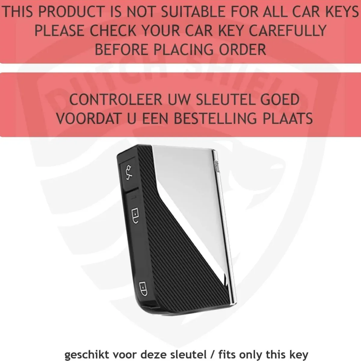 New TPU Sleutelhoesje voor Lync & Co zwart 01 Autosleutelhoesjes