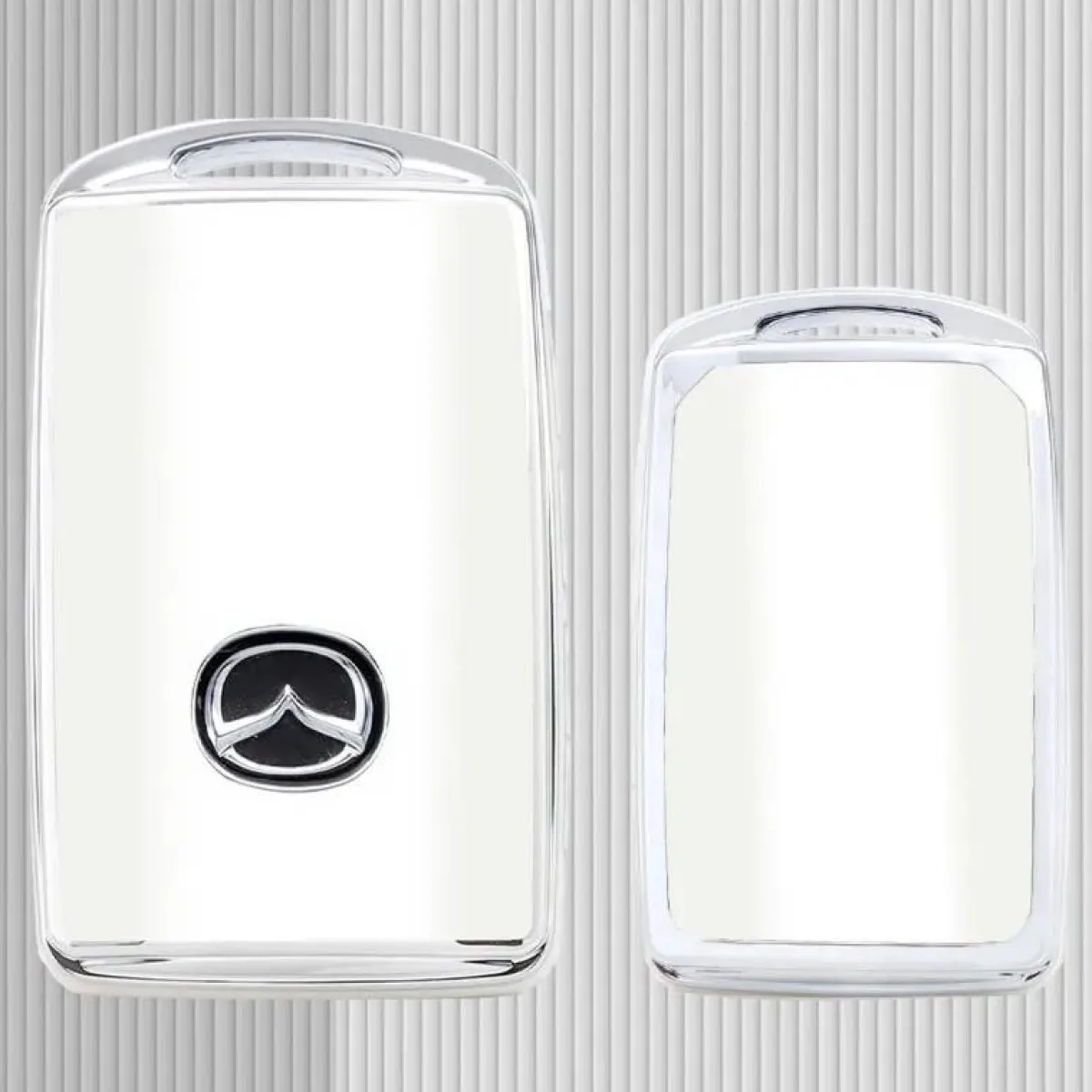 Sale TPU Sleutelhoesje voor Mazda wit B4 Autosleutelhoesjes