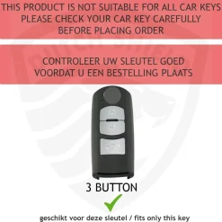 Best TPU Sleutelhoesje voor Mazda zwart A3 Autosleutelhoesjes