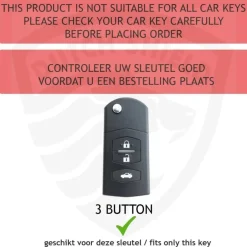 Best TPU Sleutelhoesje voor Mazda goud C3 Autosleutelhoesjes