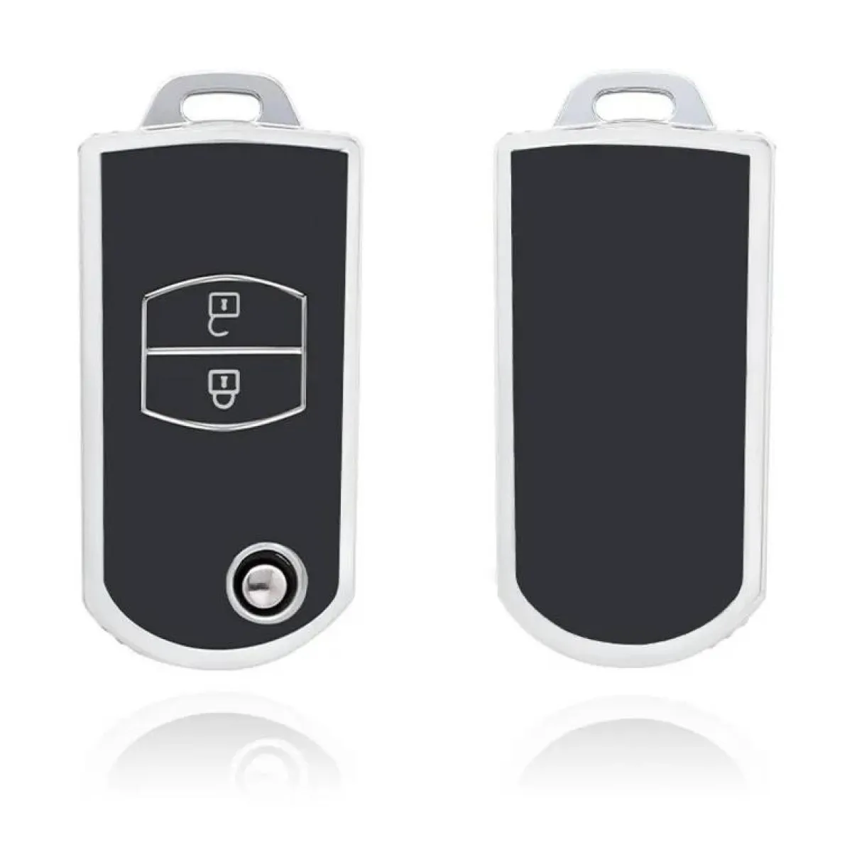 Discount TPU Sleutelhoesje voor Mazda zwart C2 Autosleutelhoesjes