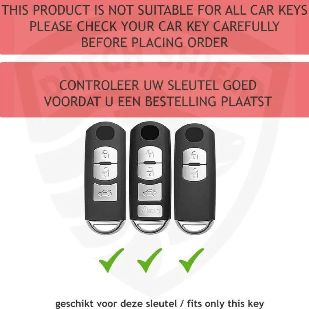 Clearance TPU Sleutelhoesje voor Mazda clear 492 Autosleutelhoesjes