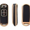 Best TPU Sleutelhoesje voor Mazda goud A2 Autosleutelhoesjes