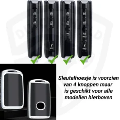 Sale TPU Sleutelhoesje voor Mazda zwart B3 Autosleutelhoesjes