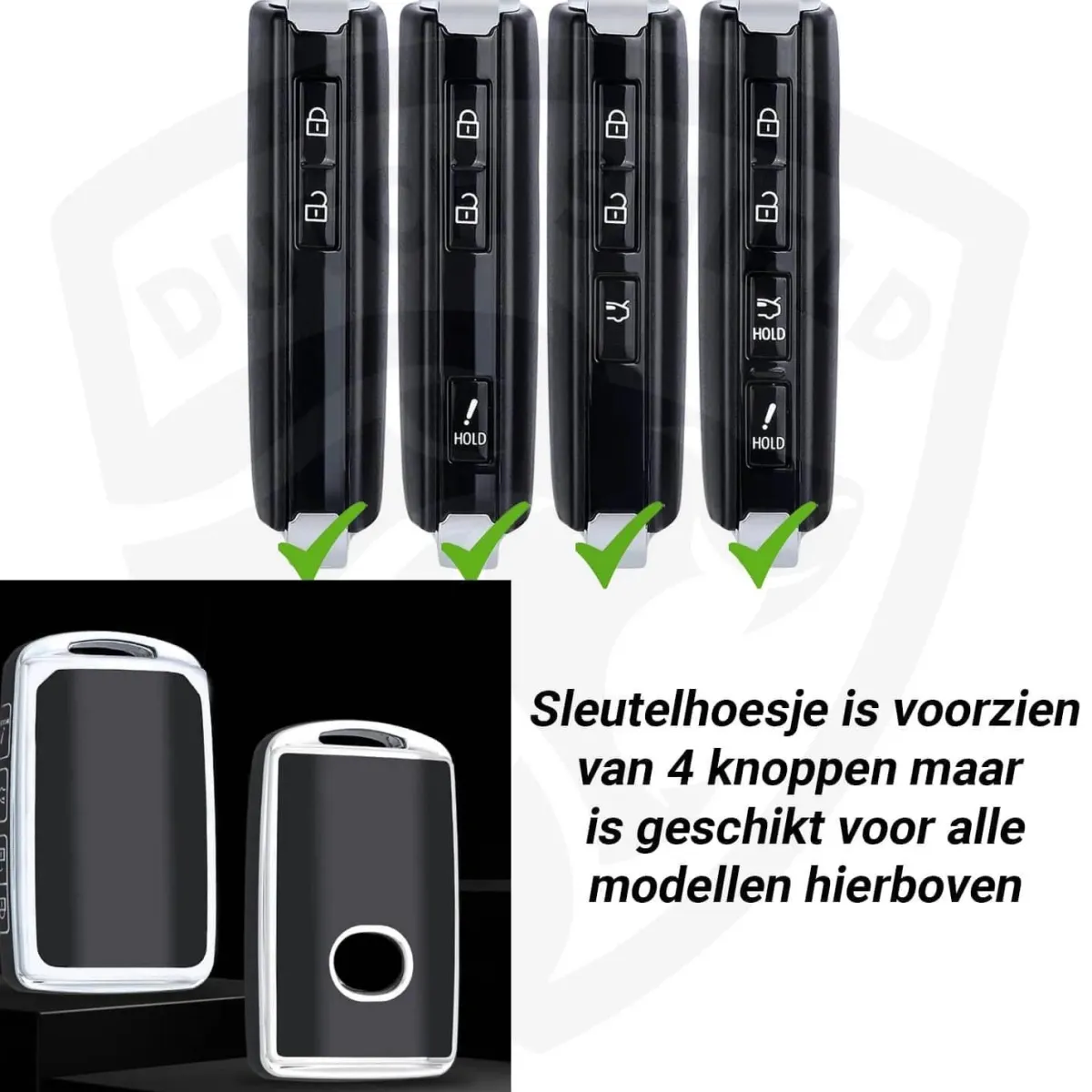 Sale TPU Sleutelhoesje voor Mazda zwart B3 Autosleutelhoesjes